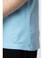 Erkek/ O-Yaka Cepli T-Shirt Bolsillo - Açık Mavi 5