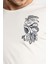 Erkek/ Baskılı O-Yaka T-Shirt Bandos - Ham Pamuk 4