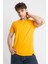 Erkek/ Baskılı O-Yaka T-Shirt Premiver - Koyu Sarı 2