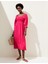 Regular Fit Midi Keten Elbise 2