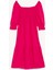 Regular Fit Midi Keten Elbise 5
