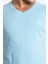 Erkek/ V-Yaka T-Shirt Veralpes - Açık Mavi 4
