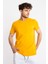 Erkek/ O-Yaka Cepli T-Shirt Bolsillo - Koyu Sarı 1