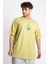 Erkek/ Baskılı Oversize O-Yaka T-Shirt Suelto - Açık Haki 3