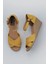 Sarı Deri Kadın Dolgu Topuklu Espadril Sandalet 01WS11102 1
