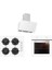 BO6501W01 - CS5343W01 - 3457 Soho 60 Beyaz Cam Ankastre Set 1