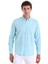 Su Yeşili Comfort Fit Düz 100% Pamuk Slim Yaka Uzun Kollu Casual Oxford Gömlek 2