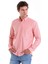Turuncu Ç. Slim Fit Çizgili Slim Yaka Pamuklu Uzun Kollu Casual Gömlek 2