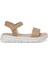 23S-056 3fx Taba Kadın Düz Sandalet 1