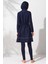 Uzunkollu Fermuarlı Tesettür Mayo Lacivert 231924 2