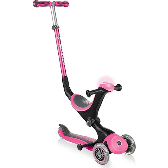 Globber Go Up Deluxe Play Scooter - Pembe