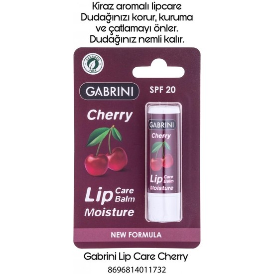 Gabrini Dudak Balmı Lip Care Cherry Fiyatı Taksit Seçenekleri