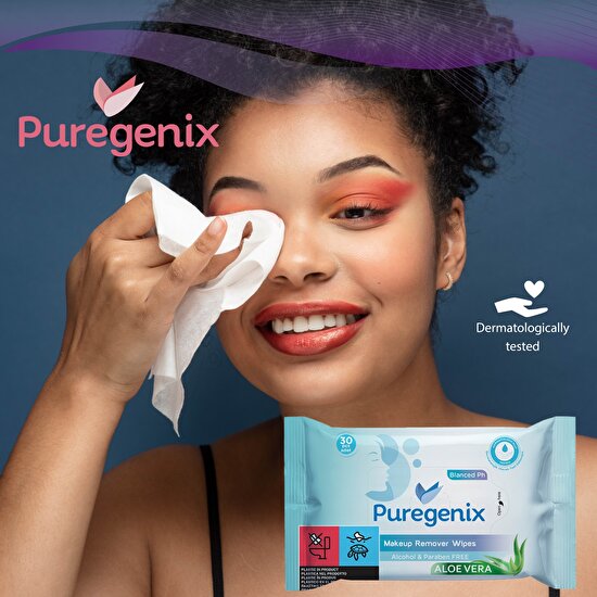 Puregenix Makeup Remover Islak Mendil 10x30'Lu 300 Yaprak