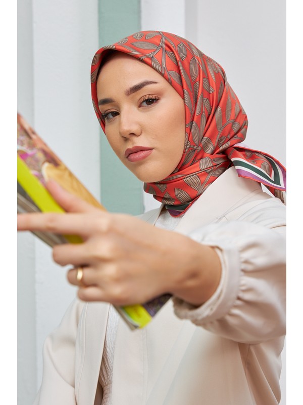 Silk Home Silk Home Sura Ipek Eşarp Bej Lila Yavruağzı Fiyatı