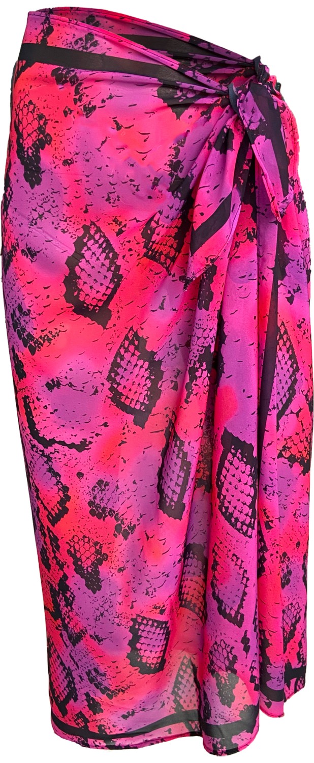 Bolder Emily Abstract Ipek Şifon Pareo görsel 5
