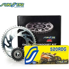 Honda Zincir Dişli Seti Kawasakı Z 250 Sl (250 Cc)  (2015-2017) / Zincir : Sunstar 520RDG (ÇELIK)-104 / Dişli: Jt (14T) - Sunstar (42T) / Kawasakı / Z 250 Sl / 250CC / 2015-2016-2017
