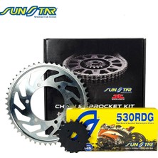 Honda Zincir Dişli Seti Yamaha Yzf R1 (1000 Cc)  (2009-2014) / Zincir : Sunstar 530RDG (ÇELIK)-120 / Dişli: Sunstar (17T-47T)