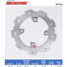 Ebc Kawasakı Zx-6r Nınja / ZX-10R / ZX-10RR Nınja Dalgalı Arka Fren Diski / Kawasakı / Zx-6r Nınja / 636CC / Arka  / 2013-2014-2015-2016-2017-2018-2019-2020-2021-2022