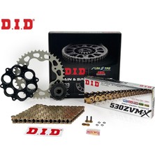 Honda Zincir Dişli Seti Ducatı Multıstrada S (1260 Cc)  (2018-2021) / Zincir : DID-530ZVM-X (GOLD)-114 / Dişli: Jt (15T) - Sunstar (40T) / Ducatı / Multıstrada S / 1260CC / 2018-2019-2020-2021