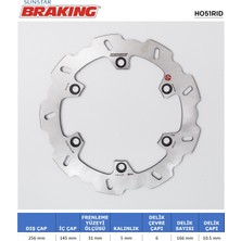Ebc Honda Xlv 1000 / Cbr 1100 Xx Dalgalı Arka Fren Diski / Honda / Xlv Varadero Abs / 1000CC / Arka  / 2004-2005-2006-2007-2008-2009-2010-2011