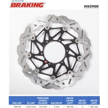 Ebc Honda Cbr 1000RR Dalgalı Ön Performans Fren Diski (Sağ) / Honda / Cbr 1000RR Sp / 1000CC / Ön Sağ  / 2014-2015-2016
