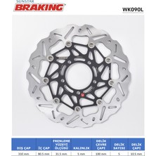 Ebc Kawasakı Dalgalı Ön Performans Fren Diski (Sol) / Kawasakı / Zzr / ZX-14R / 1400CC / Ön Sol  / 2006-2007-2008-2009-2010-2011-2012-2013-2014-2015-2016-2017-2018-2019-2020