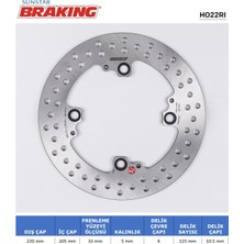 Ebc Yuvarlak Arka Fren Diski / Trıumph / Speed Trıple / R / S / Rs / 1050CC / Arka  / 2005-2006-2007-2008-2009-2010-2011-2012-2013-2014-2015-2016-2017-2018-2019-2020-2021