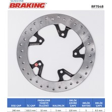 Ebc Aprılıa Caponord 1200 / Pıaggıo Beverly 300 Yuvarlak Arka Fren Diski / Pıaggıo / Beverly / 300CC / Arka  / 2011-2012-2013-2014-2015