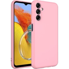 Case 4U Samsung Galaxy M14 Kılıf Kamera Korumalı Içi Kadife Logosuz Mara Lansman Silinebilir Kılıf Pembe