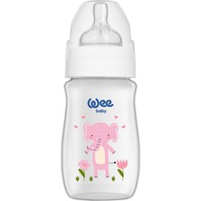 Wee Baby Safari Biberon 250 ml Pembe Fil