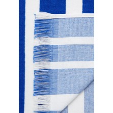 Homelover Pamuklu Çizgili Püsküllü 100x170 Büyük Boy Plaj Havlusu