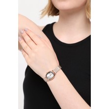 Oqqo Lilith Roma Rakam Gümüş Kadran Rose-Gümüş Kordon Kadın Kol Saati
