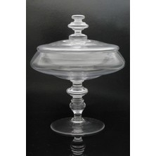 Paşabahçe El İmalatı Kristal Ayaklı Servis Tabak, Şekerlik, Fanus, Drajelik 92476