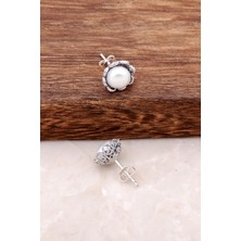 Sümer Telkari Telkari El Yapımı İncili Mini Gül Küpe 484