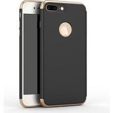 Fitcase iPhone 7 / 8 Plus Kılıf Golden Frame Arka Kapak Siyah