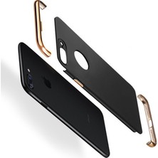 Fitcase iPhone 7 / 8 Plus Kılıf Golden Frame Arka Kapak Siyah