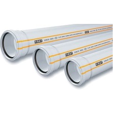 Fırat 50*500 mm(50 cm) Pvc Pimaş Dublex Atık Su Borusu 3.2 mm (1 Adet)