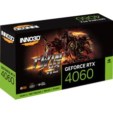 INNO3D RTX4060 Twin X2 8gb 128BIT Gddr6 (N40602-08D6-173051N)