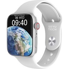 Seyutech Watch 9 Pro Gümüş Iphone ve Android Tüm Telefonlara Uyumlu Akıllı Saat