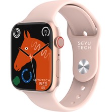 Seyutech Watch 9 Pro Rose Gold Iphone ve Android Tüm Telefonlara Uyumlu Akıllı Saat