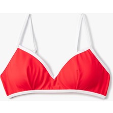 Koton Üçgen Bikini Üstü Biye Detaylı Kaplı