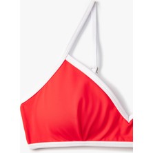 Koton Üçgen Bikini Üstü Biye Detaylı Kaplı