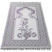İkranur Hediyelik Kadife Kaplı Yasin Kitabı, Seccade, Kokulu Tesbih, Asetat Kutulu (26×23) Paket Mor