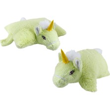 Neco Plush Unicorn Katlanır Yastık Peluş Yeşil