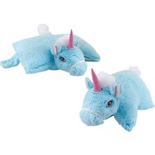 Neco Plush Unicorn Katlanır Yastık Peluş Mavi