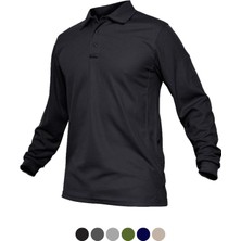 Ghassy Co. Erkek Jersey Golf Polo Gömlek  Pike Performans Taktik Askeri Uzun Kollu T-Shirt