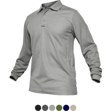 Ghassy Co. Erkek Jersey Golf Polo Gömlek  Pike Performans Taktik Askeri Uzun Kollu T-Shirt