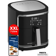 Goldmaster Presta 7 Litre Geniş Hazneli Xxl Dokunmatik Dinamik Airfryer Sıcak Hava Fritözü