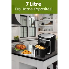 Goldmaster Presta 7 Litre Geniş Hazneli Xxl Dokunmatik Dinamik Airfryer Sıcak Hava Fritözü