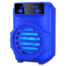 Torima GTS-1348 Rgb Ledli Bluetooth Hoparlör Usb-Tf-Fm Radyo Mavi